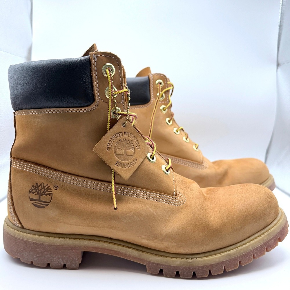 Timberland 10061 Mens 10W Wide Wheat Premium 6" Waterproof Insulated Boots